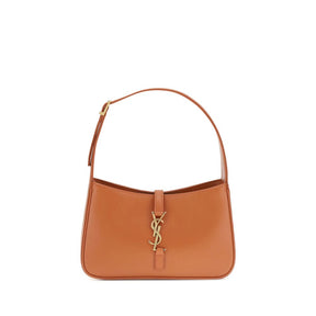 Saint Laurent Orangefarbene Kalbshaut Bos Taurus Schultertasche