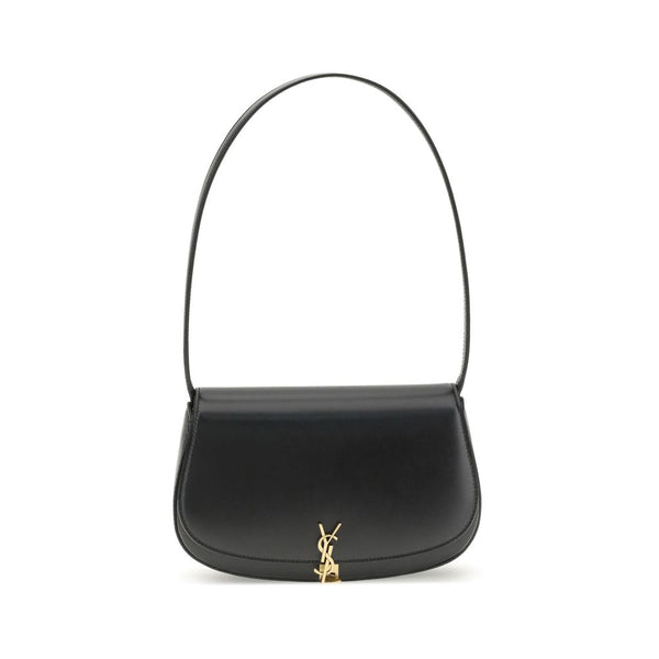 Saint Laurent Schwarze Schultertasche aus Kalbshaut Bos Taurus