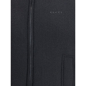 Gucci Schwarze Wollweste ohne Ärmel