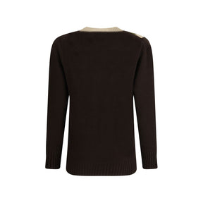 Valentino Beiger Fleece-Wollpullover