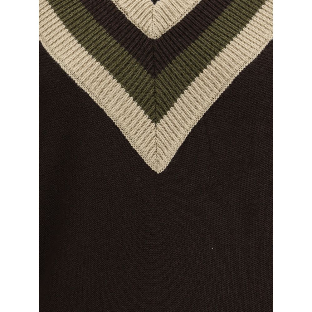 Valentino Beiger Fleece-Wollpullover