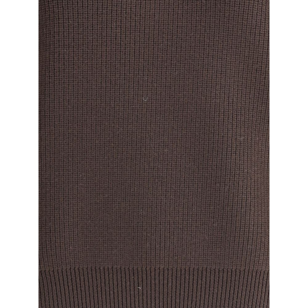 Saint Laurent Brauner Lammleder-Sweatshirt