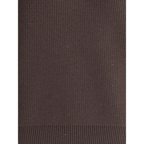 Saint Laurent Brauner Lammleder-Sweatshirt