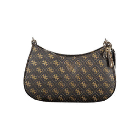 Guess Jeans Braune Polyethylen-Handtasche