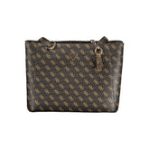 Guess Jeans Braune Polyethylen-Handtasche