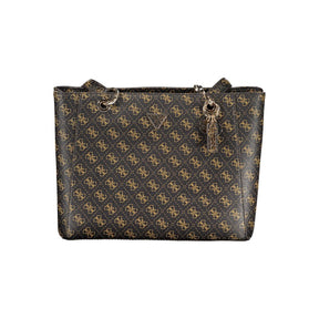 Guess Jeans Braune Polyethylen-Handtasche