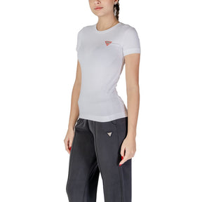 Guess Weißes Baumwoll-T-Shirt