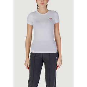 Guess Weißes Baumwoll-T-Shirt