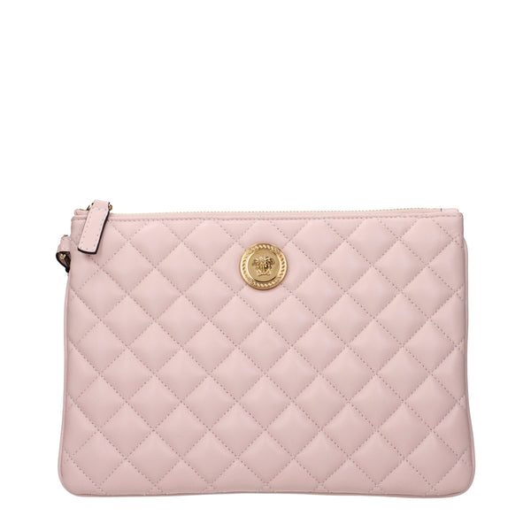 Versace Pinke Leder-Clutch