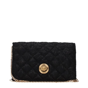 Versace Schwarze Stoff-Clutch