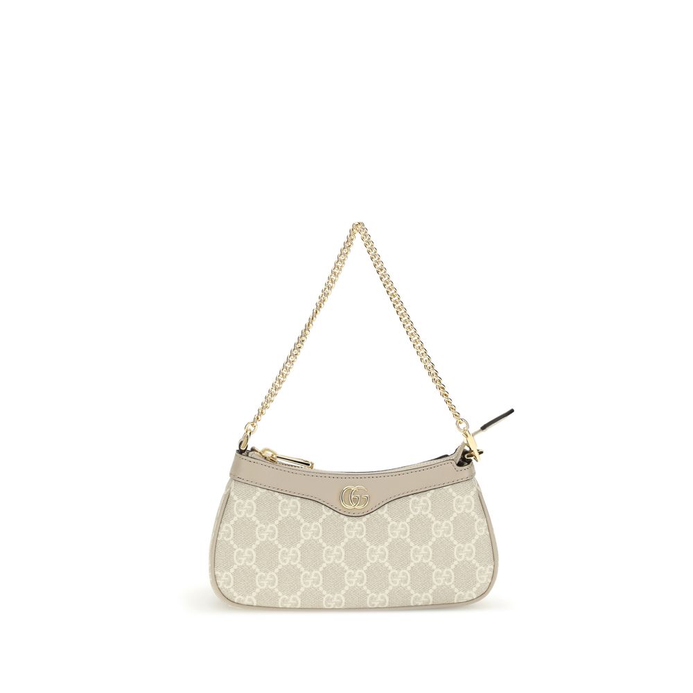 Gucci Beige-Weiße Schultertasche aus Kalbshaut Bos Taurus