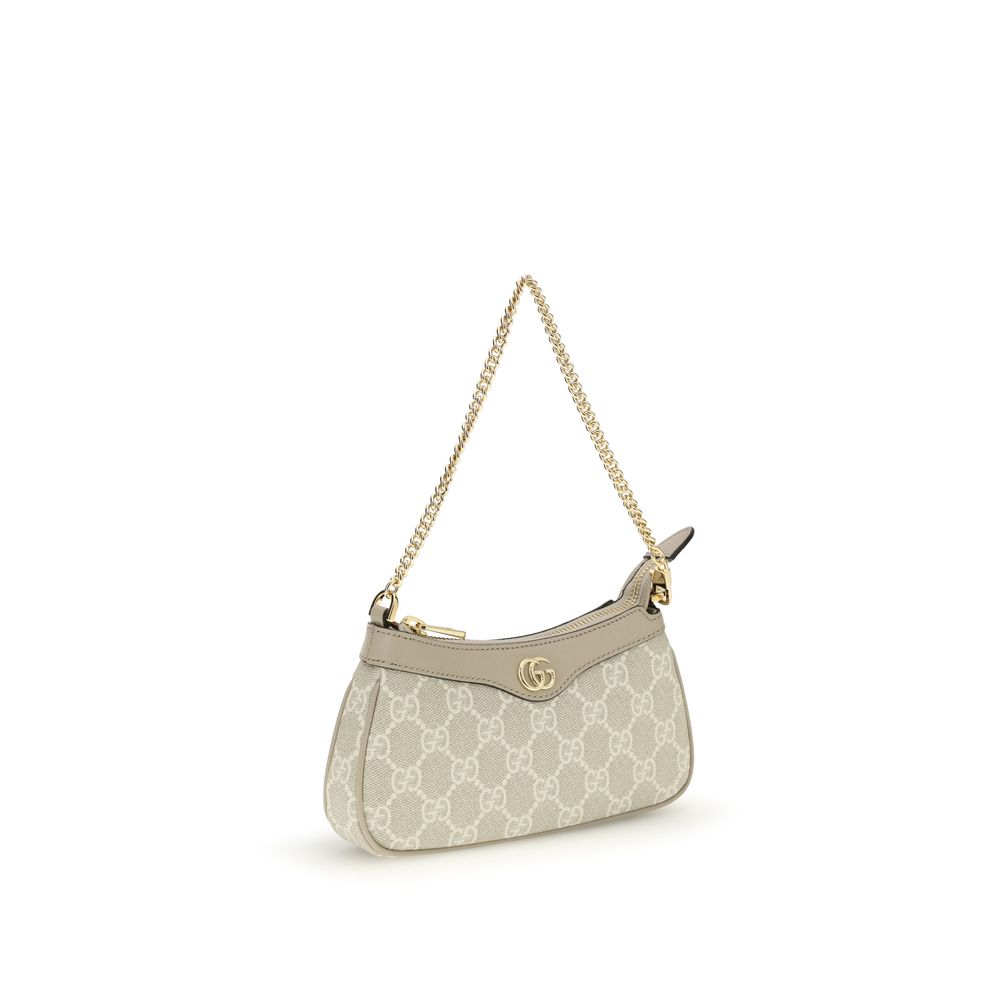 Gucci Beige-Weiße Schultertasche aus Kalbshaut Bos Taurus