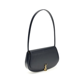 Saint Laurent Blaue Kalbshaut Bos Taurus Schultertasche