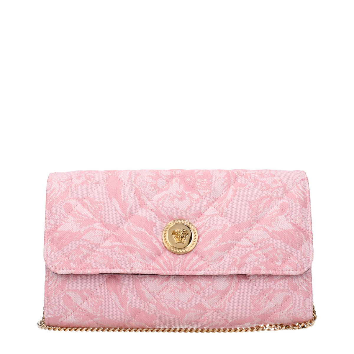 Versace Pinke Stoff-Clutch