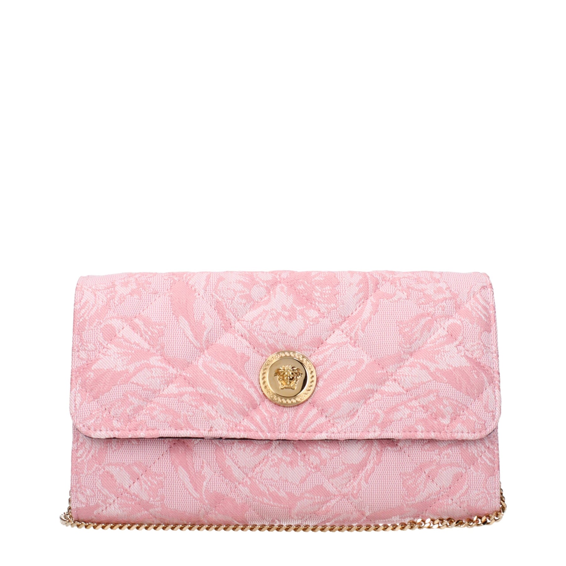 Versace Pinke Stoff-Clutch