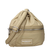Burberry Beigefarbene Nylon-Umhängetasche