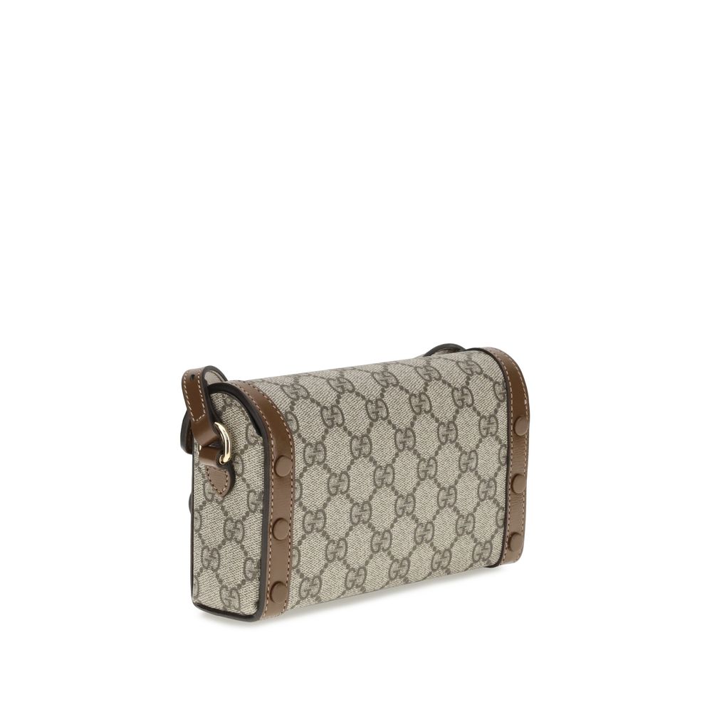 Gucci Braune Polyethylen Schultertasche