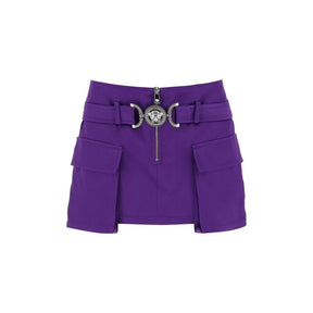 Versace Lila Minirock aus Viskose
