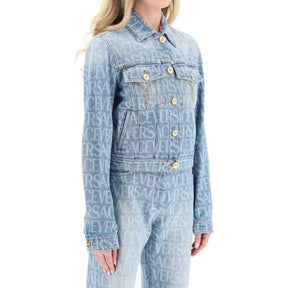 Versace Blaue Baumwoll-Jeansjacke