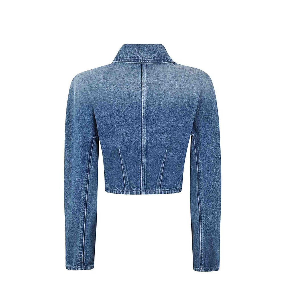 Versace Blaue Baumwoll-Jeansjacke