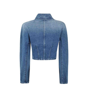 Versace Blaue Baumwoll-Jeansjacke