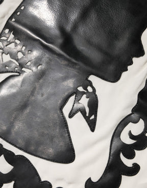 Dolce & Gabbana Seidenoberteil mit Silhouette-Detail und Kurzen Ärmeln