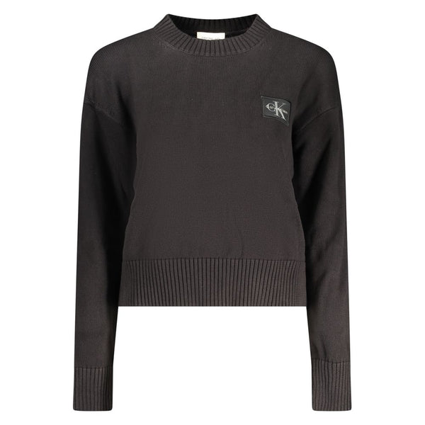 Calvin Klein Schwarzer Baumwoll-Pullover