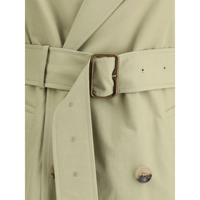 Burberry Beiger Baumwoll-Trenchcoat