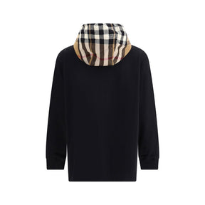 Burberry Baumwoll-Sweatshirt in Schwarz