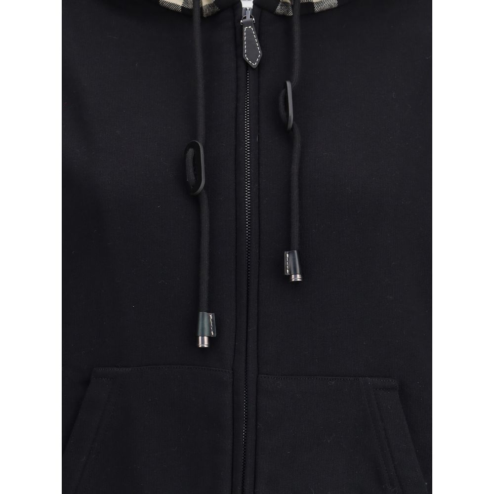 Burberry Baumwoll-Sweatshirt in Schwarz