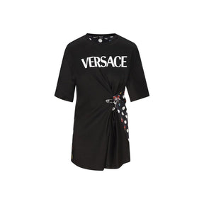 Versace Schwarzes Baumwoll-T-Shirt