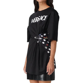 Versace Schwarzes Baumwoll-T-Shirt