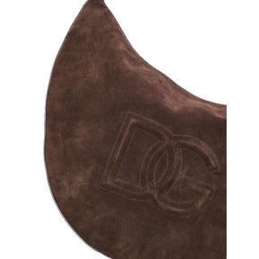 Dolce & Gabbana Braune Leder-Umhängetasche