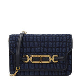 Tom Ford Blaue Stoff-Clutch