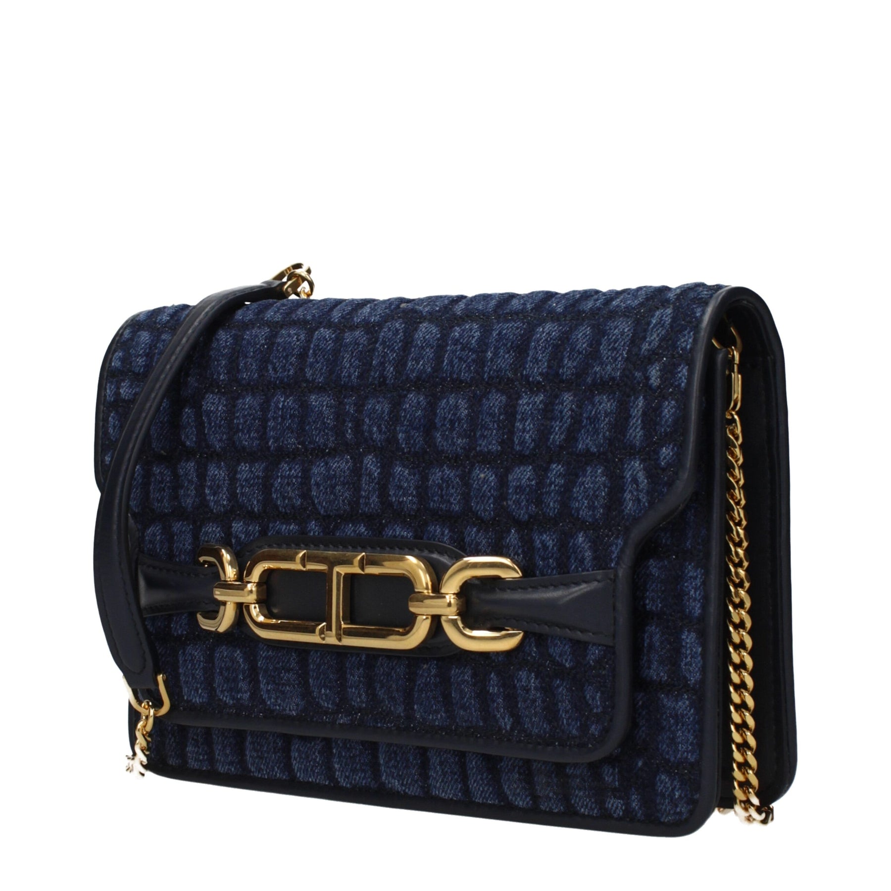 Tom Ford Blaue Stoff-Clutch