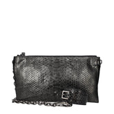 Tom Ford Grau Python-Leder Handtasche