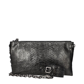 Tom Ford Grau Python-Leder Handtasche
