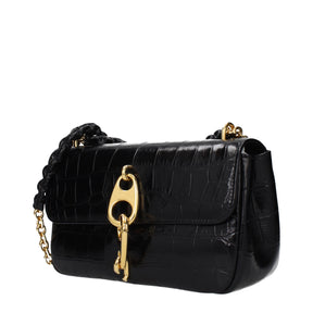 Tom Ford Schwarze Leder-Umhängetasche