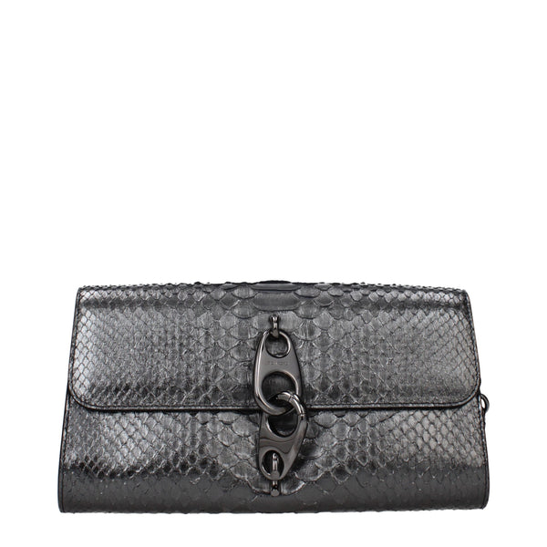 Tom Ford Grau-Schlangenhaut-Clutch