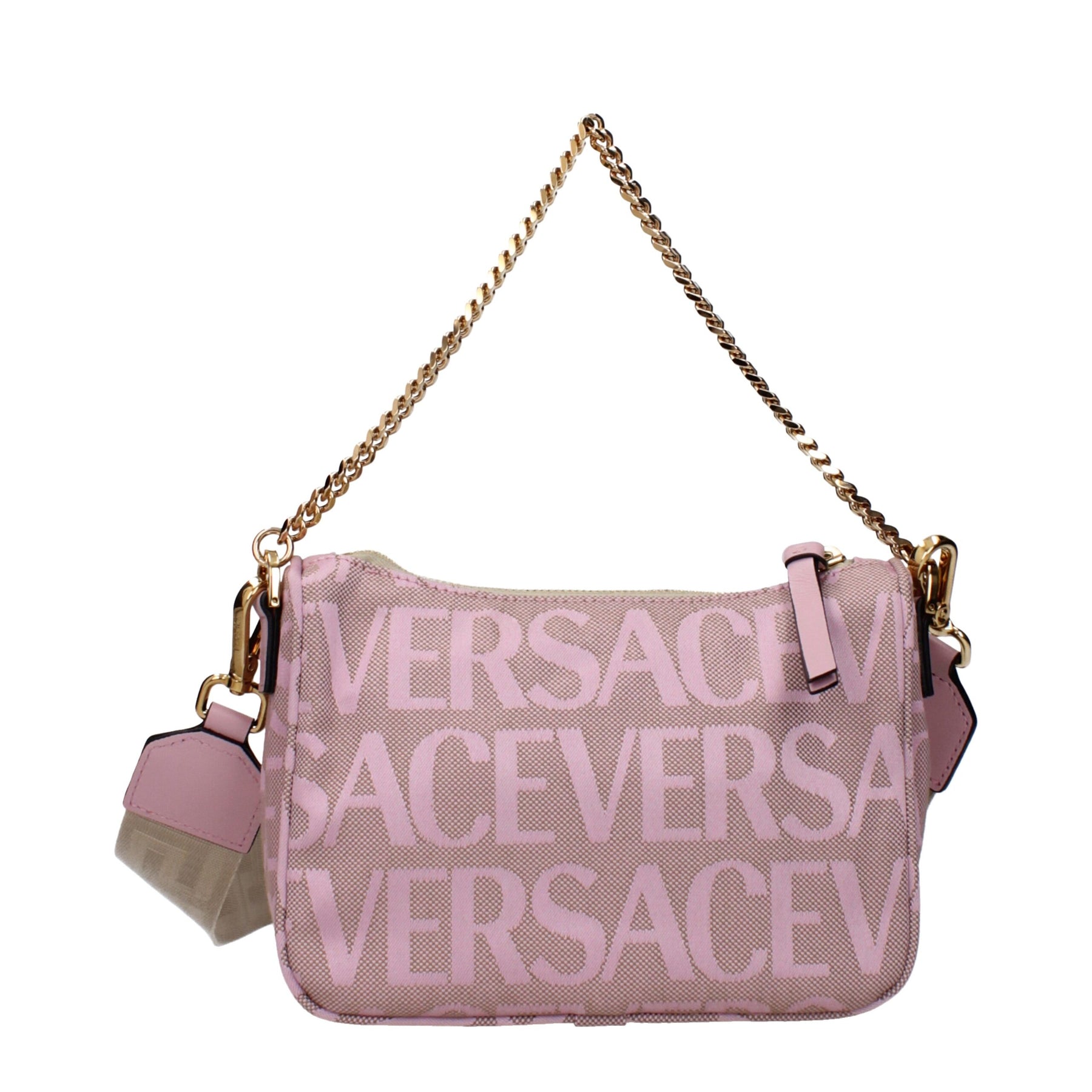 Versace Handtasche aus pinkem Stoff