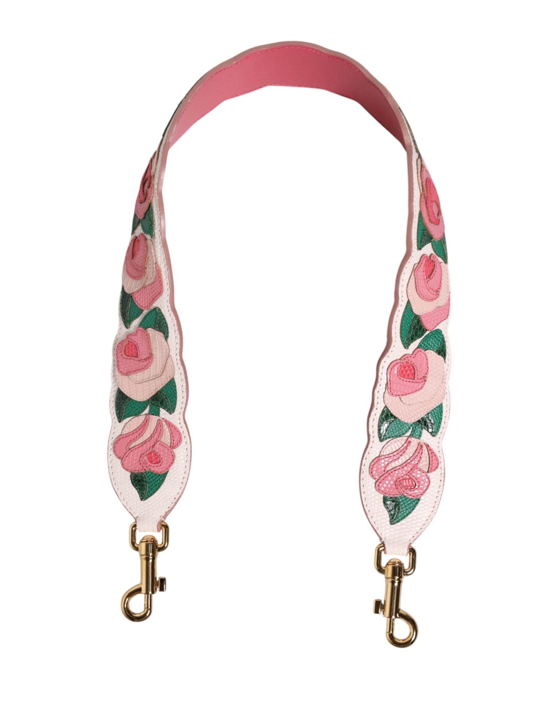 Dolce & Gabbana Florale Kalbsleder-Schultergurt für Taschen