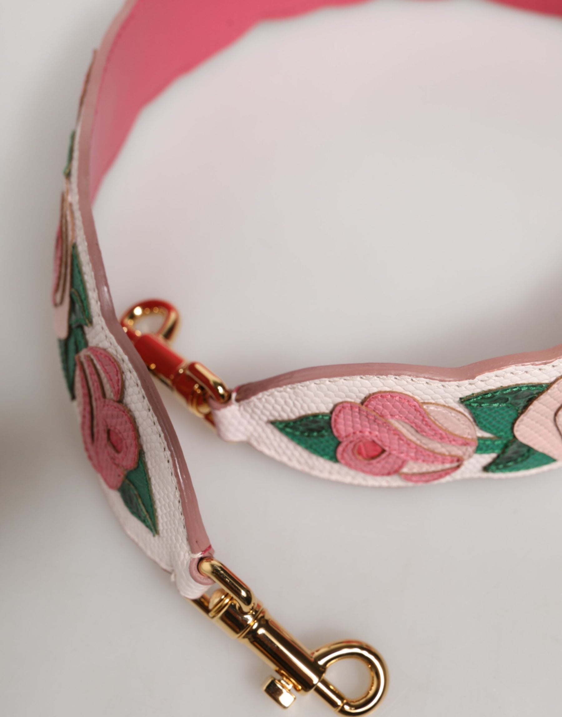 Dolce & Gabbana Florale Kalbsleder-Schultergurt für Taschen