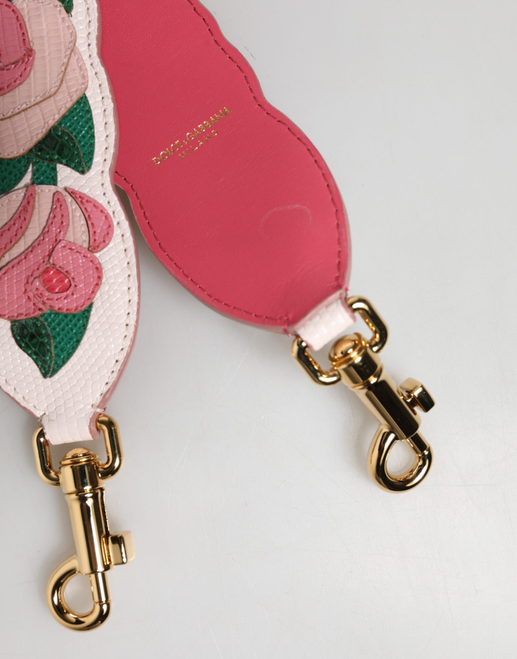 Dolce & Gabbana Florale Kalbsleder-Schultergurt für Taschen