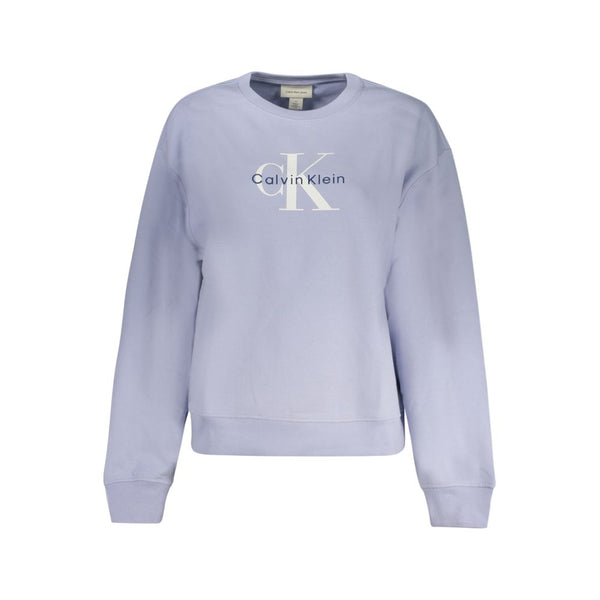 Calvin Klein Baumwoll-Sweatshirt in Flieder