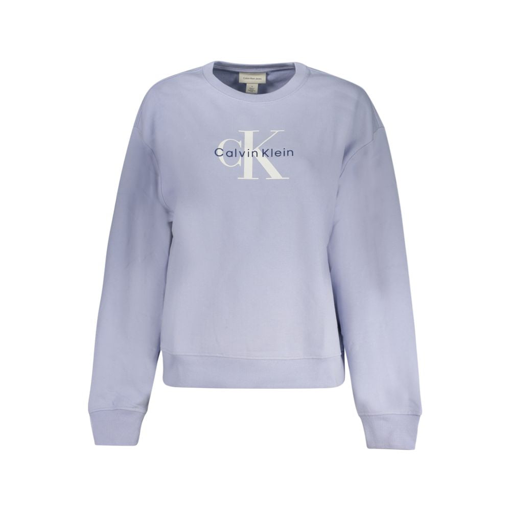 Calvin Klein Baumwoll-Sweatshirt in Flieder