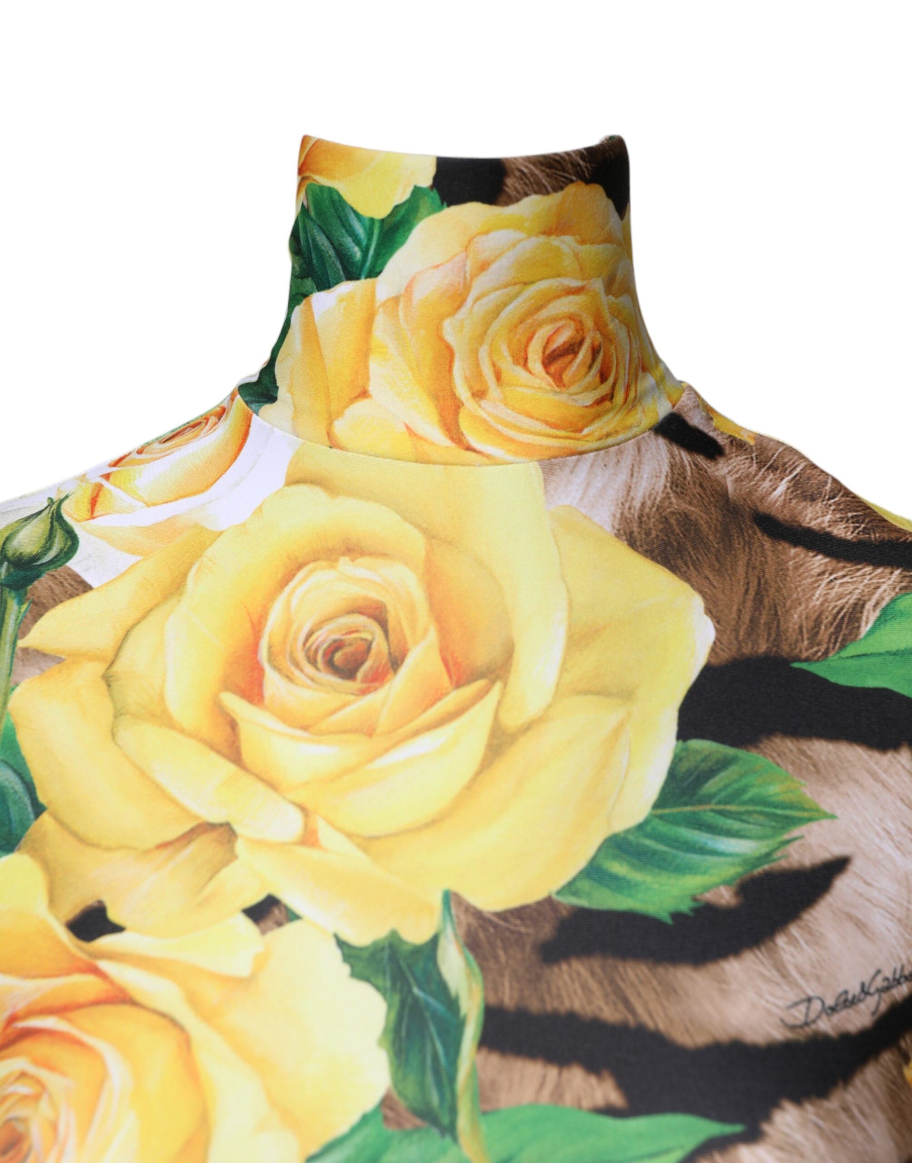 Dolce & Gabbana Mini-Kleid mit floralem Multicolor-Print