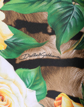 Dolce & Gabbana Mini-Kleid mit floralem Multicolor-Print