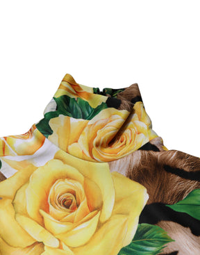 Dolce & Gabbana Mini-Kleid mit floralem Multicolor-Print