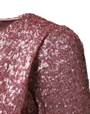 Dolce & Gabbana Pinkes Pailletten-Meerjungfrauen-Abendkleid