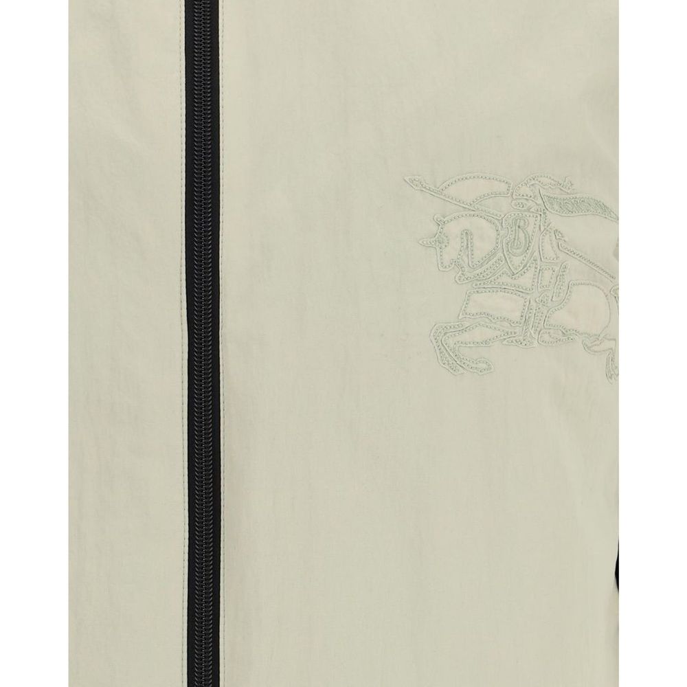 Burberry Graue Polyamid-Jacke in voller Länge